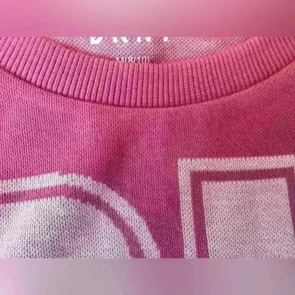 Girls Sweat Shirt Kids  Size M (8-10) DKNY Mauve/Wine